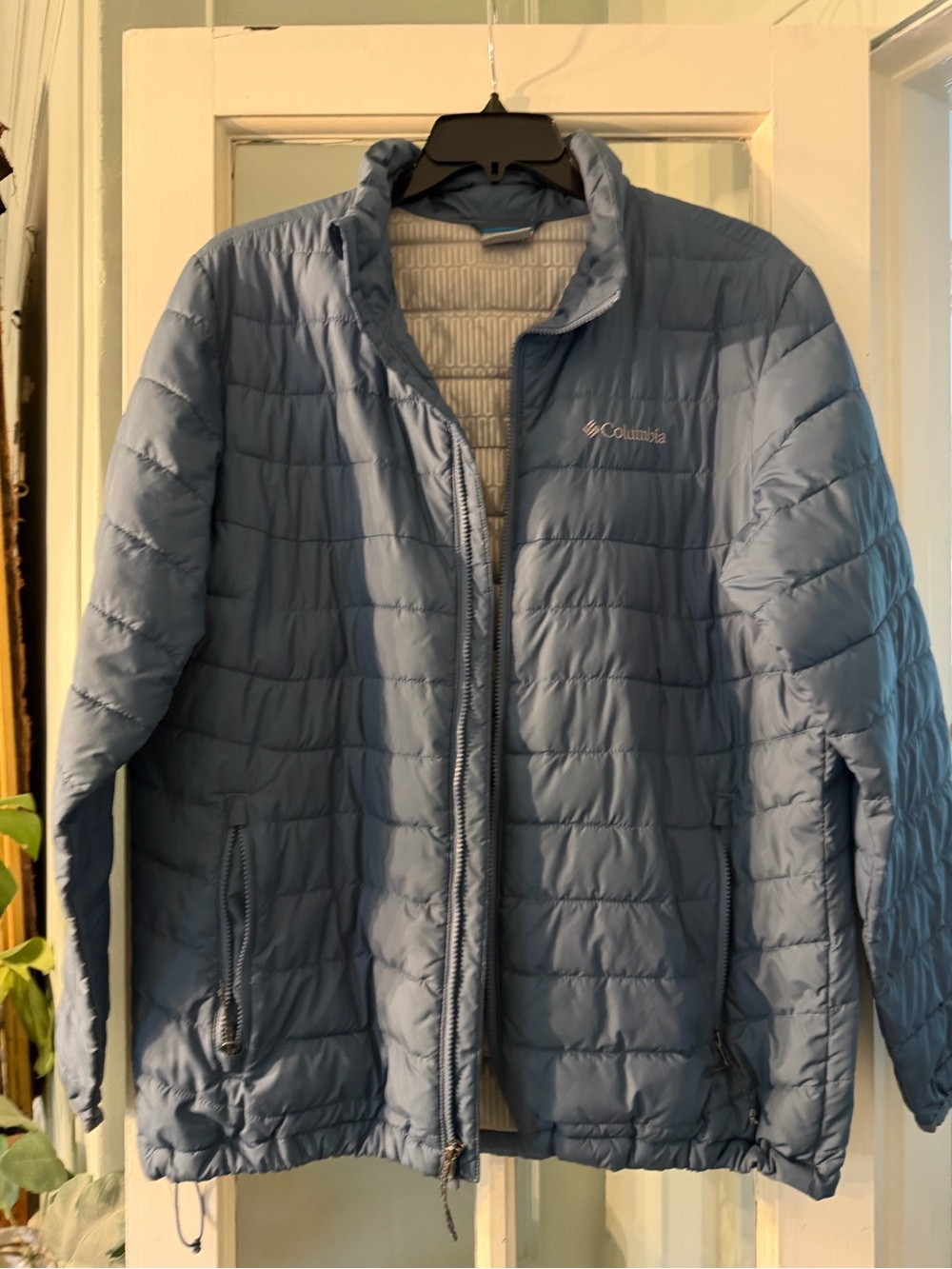 Columbia Men’s Sky Blue Quilted Packable Puffer Jacket